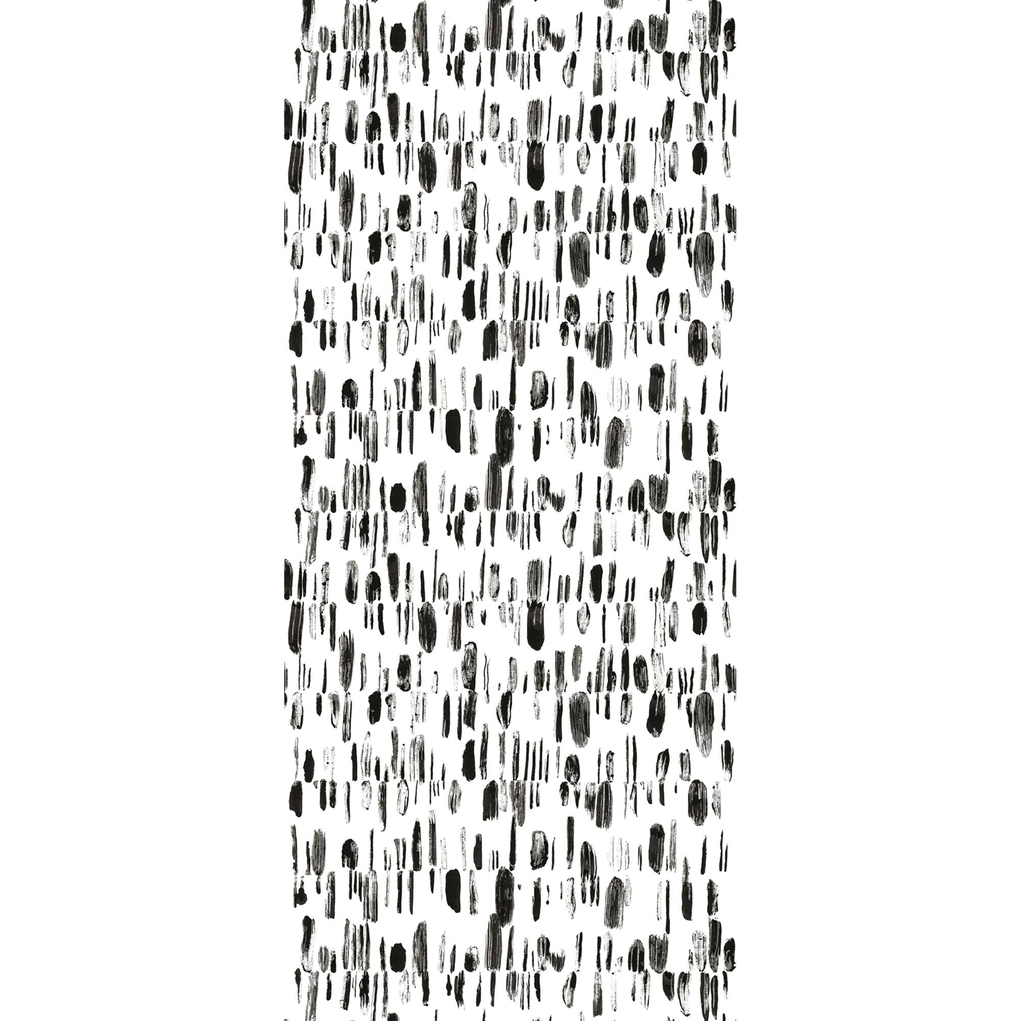 Katie Hunt Black Bold Brush Strokes Wall Mural